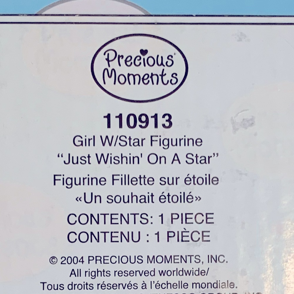 Precious Moments - Girl With Star figurine. “Just Wishin On A Star” - Picture 4 of 5